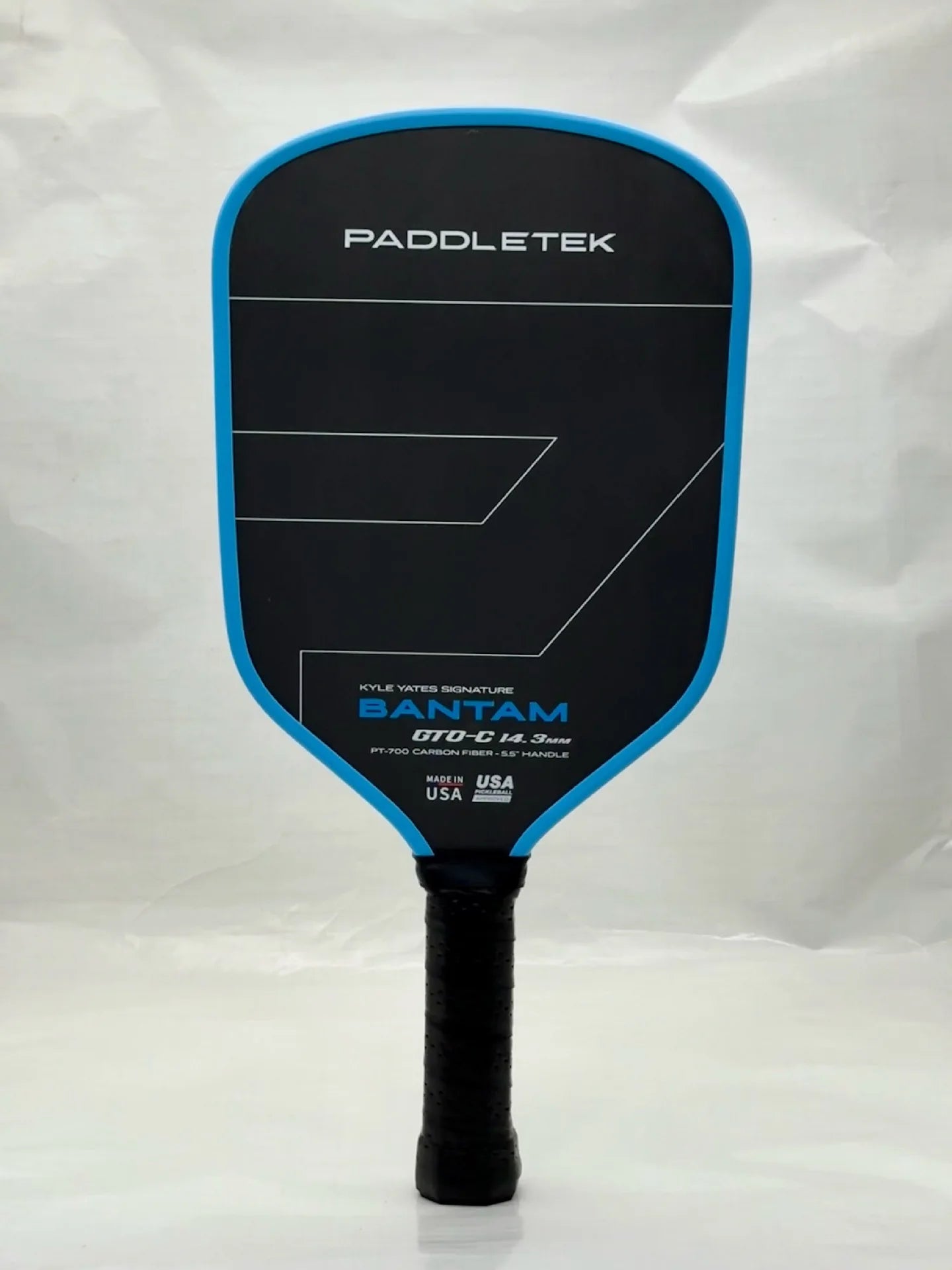 Raquette de Pickleball en fibre de carbone Modèle Square T700 Bleu