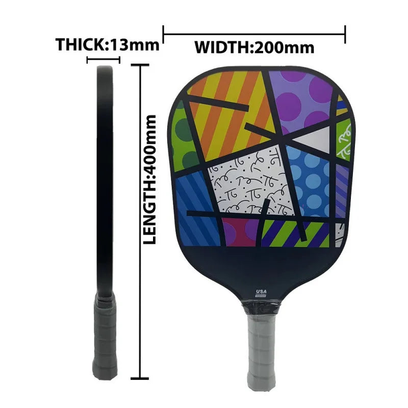 Hot Selling Lightweight Children's Version Portable Durable 13mm Thickness Honeycomb Core Training Fiberglass Pickleball Paddle