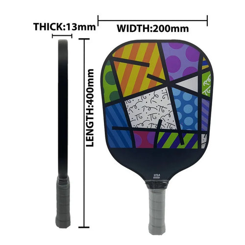 Hot Selling Lightweight Children's Version Portable Durable 13mm Thickness Honeycomb Core Training Fiberglass Pickleball Paddle