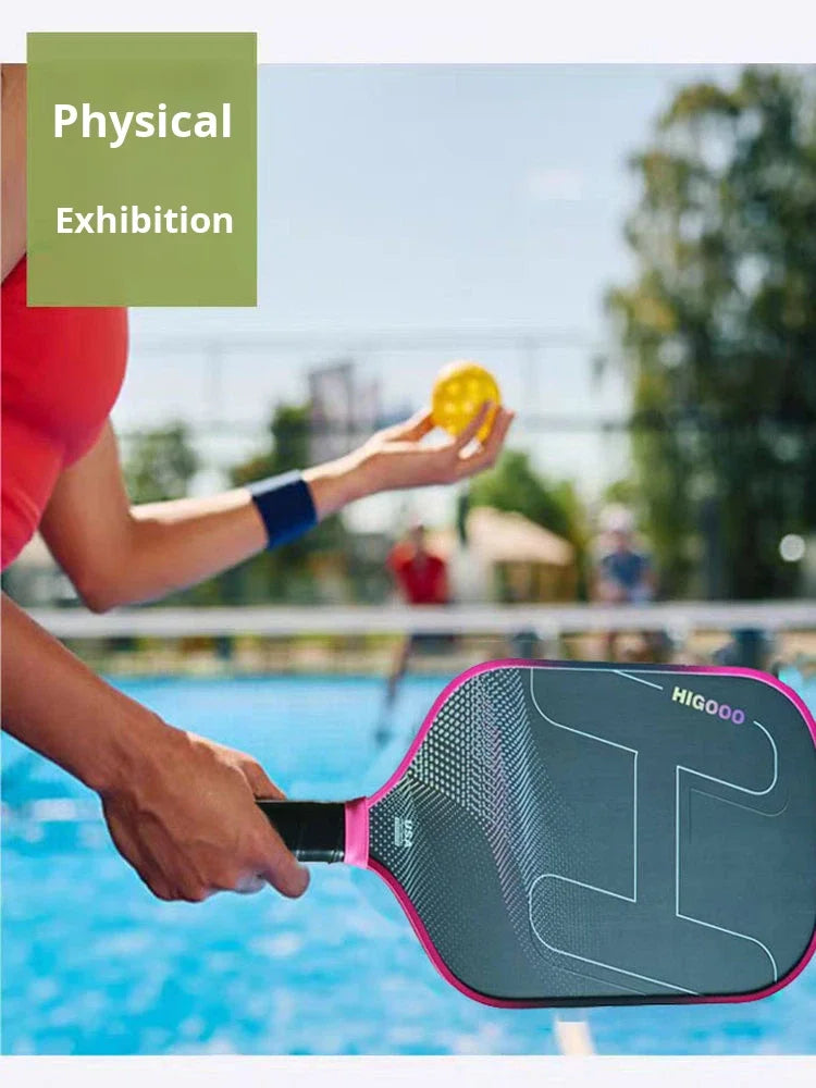 Raquette de Pickleball fibre de carbone T700 H Bleu et violet