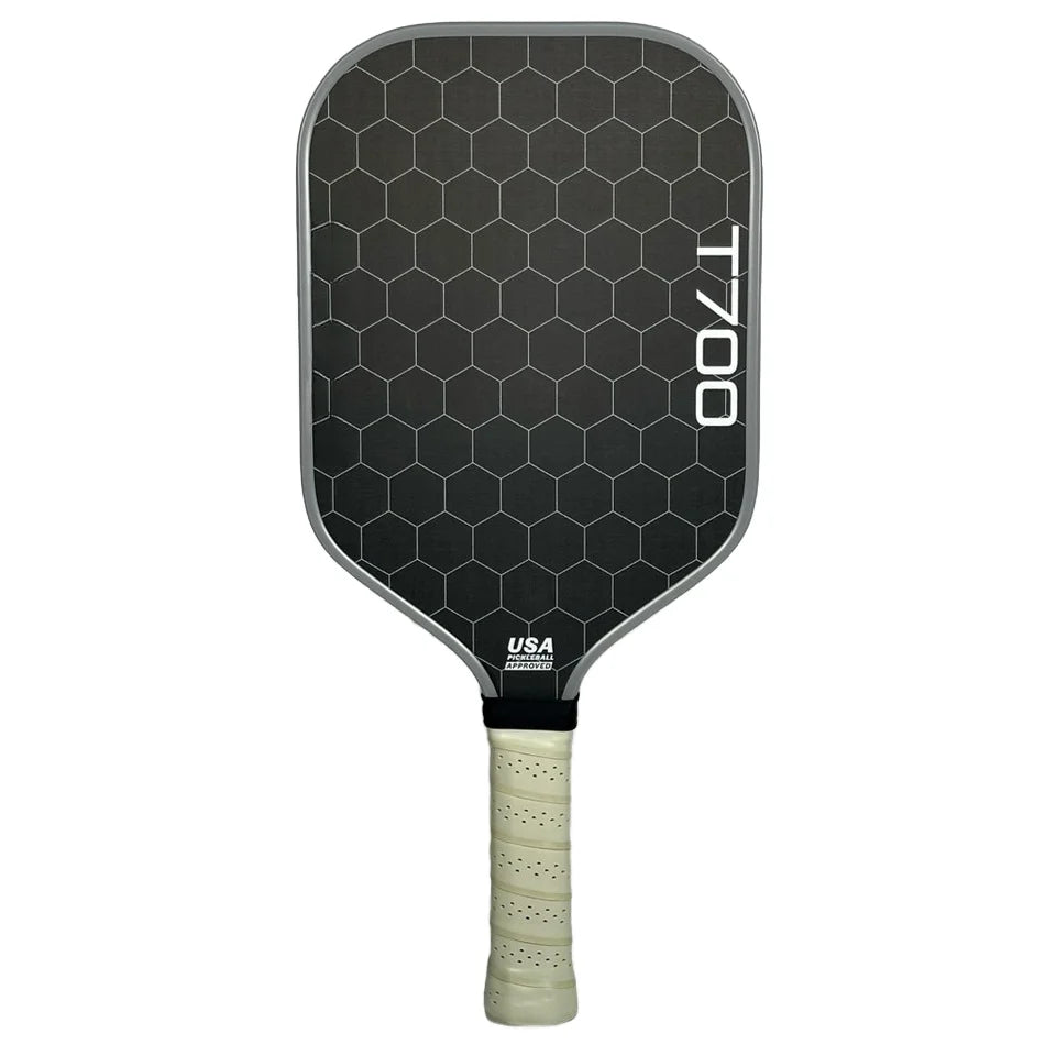 Raquette de  Pickleball fibre de carbone T700 (16mm) Noir