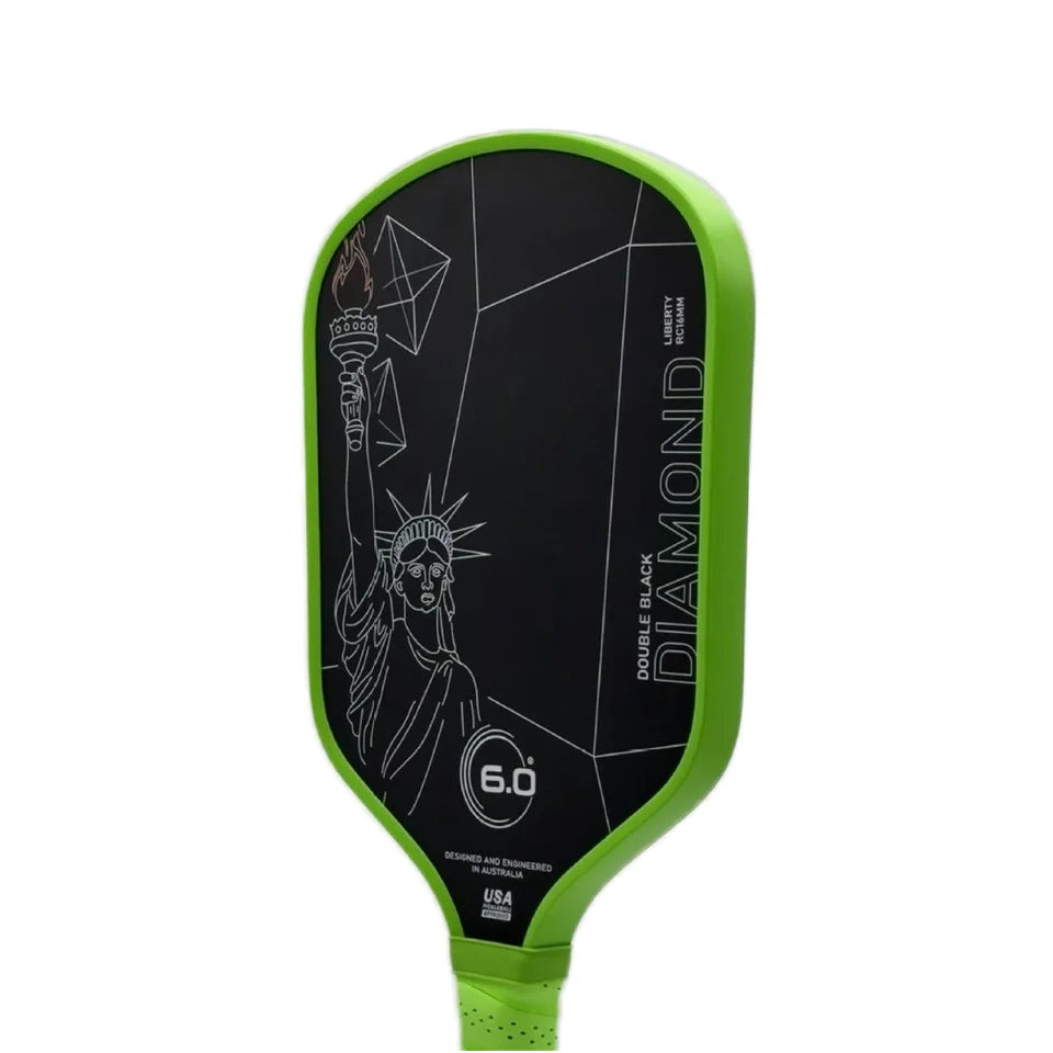 Raquette Pickleball Carbone T700 Verte - Édition Spéciale "Statut de la liberté"