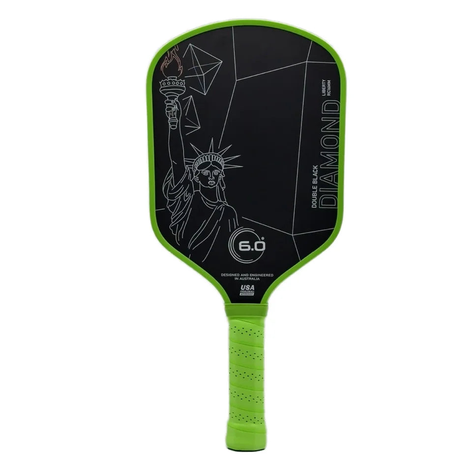 Raquette Pickleball Carbone T700 Verte - Édition Spéciale "Statut de la liberté"