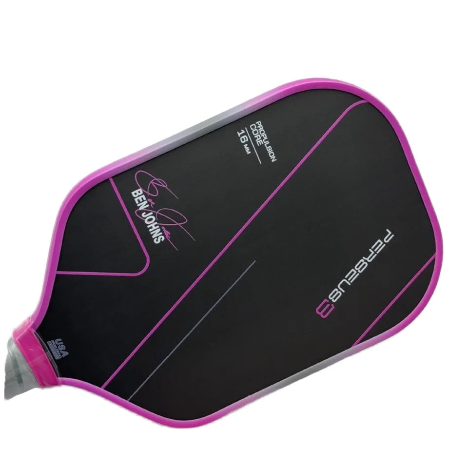 Hot Selling Pink High Quality T700 18K Carbon Fiber  16mm Thickness Durable GEN3 Pickleball Paddle