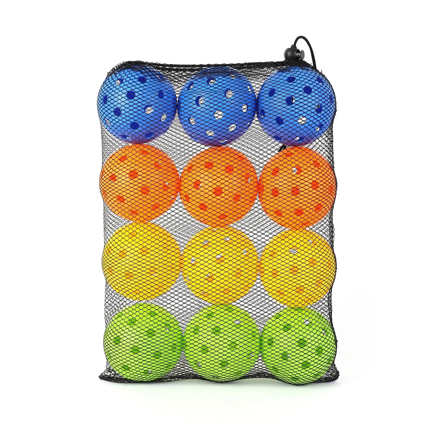 New Style Durable 40 Holes Pickleball for Children's Training & Entertainment Outdoor Use with Nylon Carry Bag
