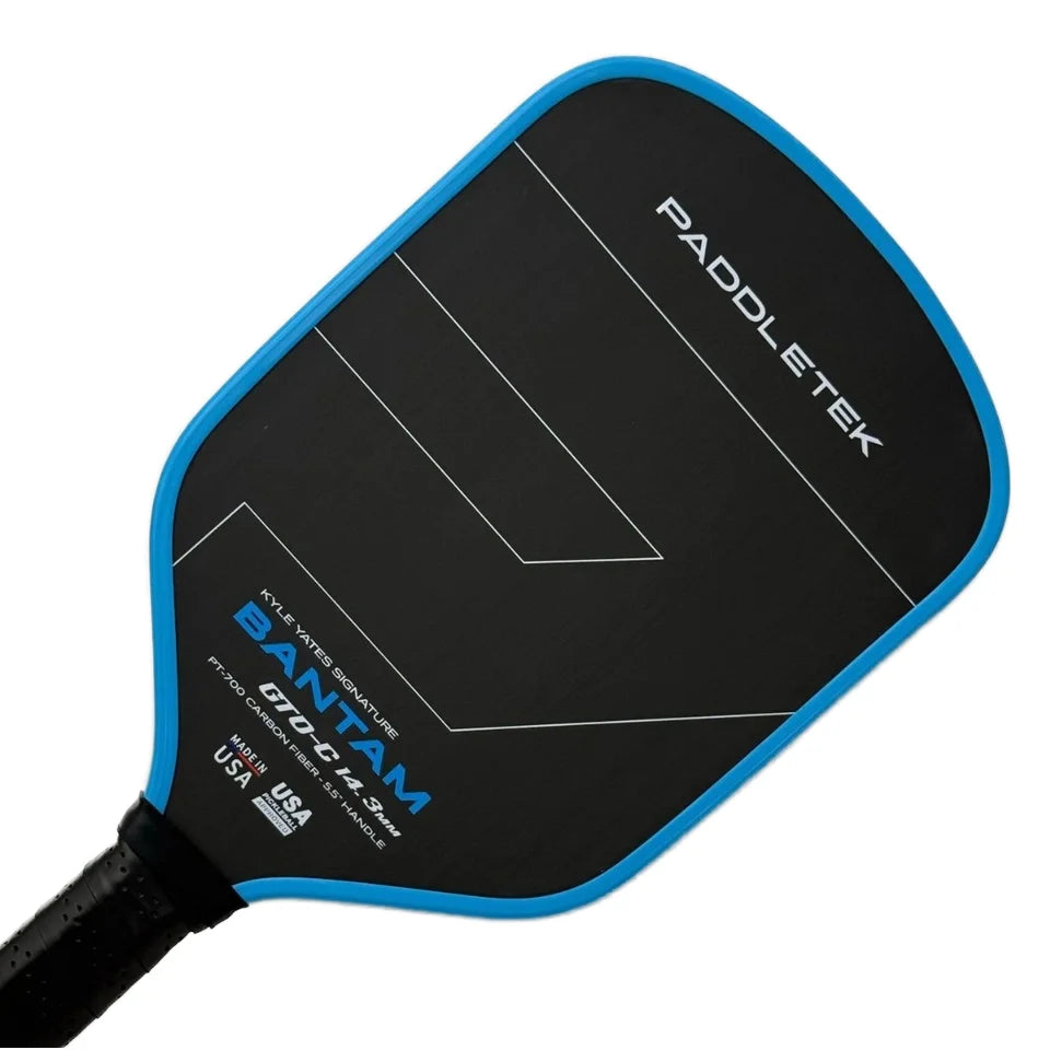 Raquette de Pickleball en fibre de carbone Modèle Square T700 Bleu